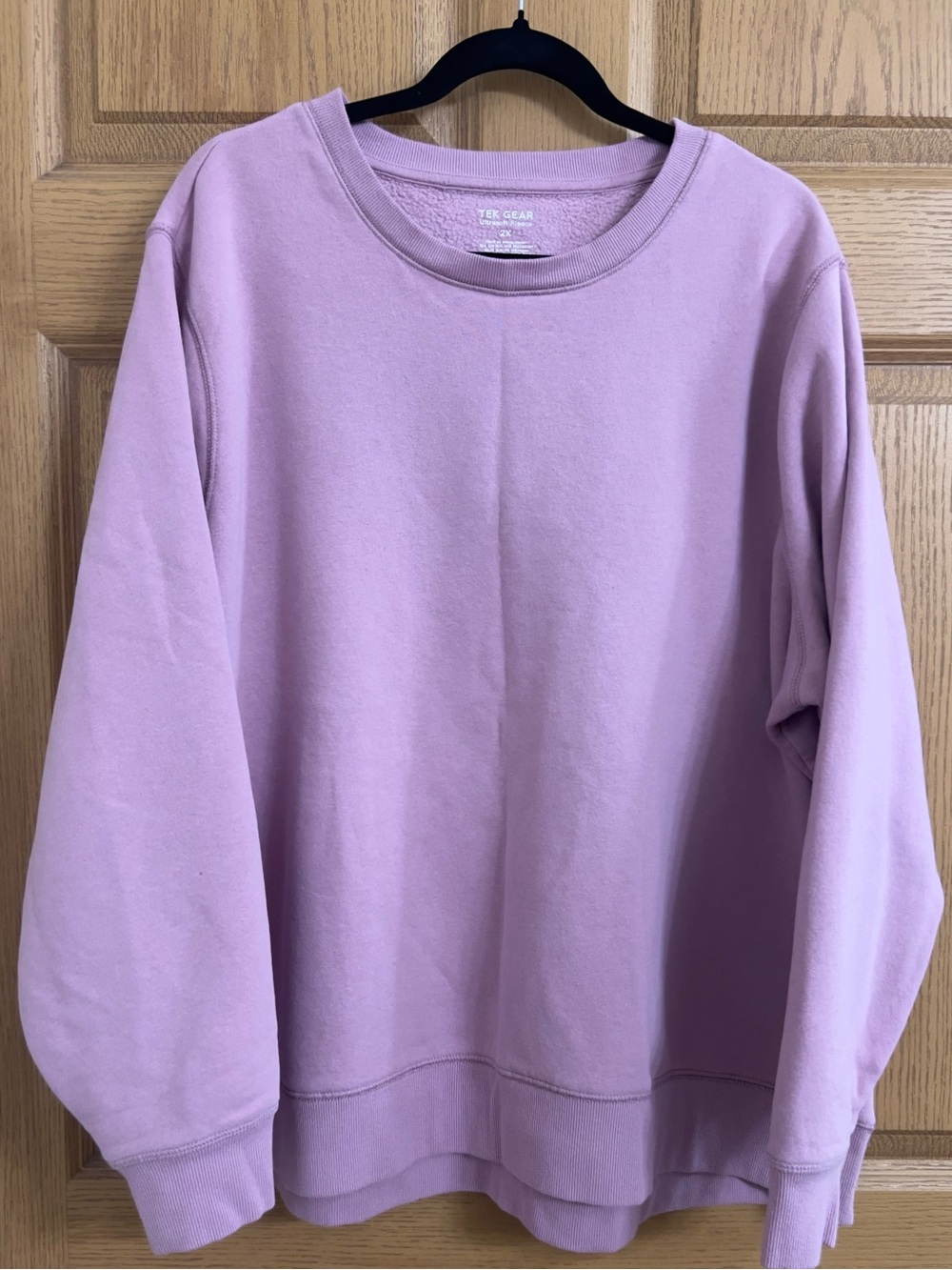 Tek Gear Ultrasoft Fleece Crewneck Sweatshirt β Pink - Sz 2X